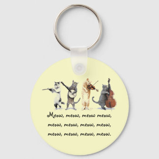 Key Chain  / Singing Cats / Meow, Meow , Meow