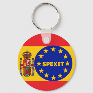 Key Chain Spain Flag EU Spexit