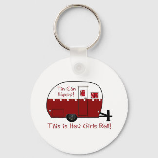 KEY CHAIN | Vintage Red Retro Camper Trailer