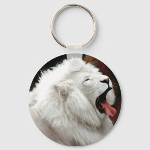 Key Chain: White Lion Key Chain