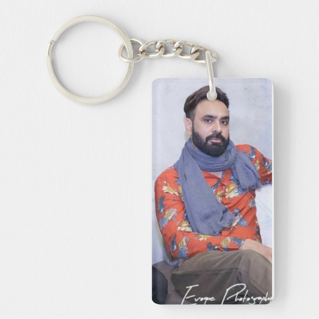 Key Chain With Babbu Mann  (Front)