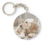 Key Chain with image of Golden Retriever