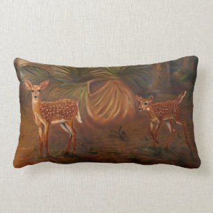 Key deer Fawns Lumbar Cushion