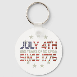 Key Fob: July 4th- 1776 - 250 Years !  Ring