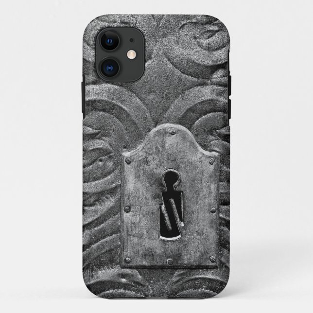 Key hole in mediaeval metal door Case-Mate iPhone case (Back)