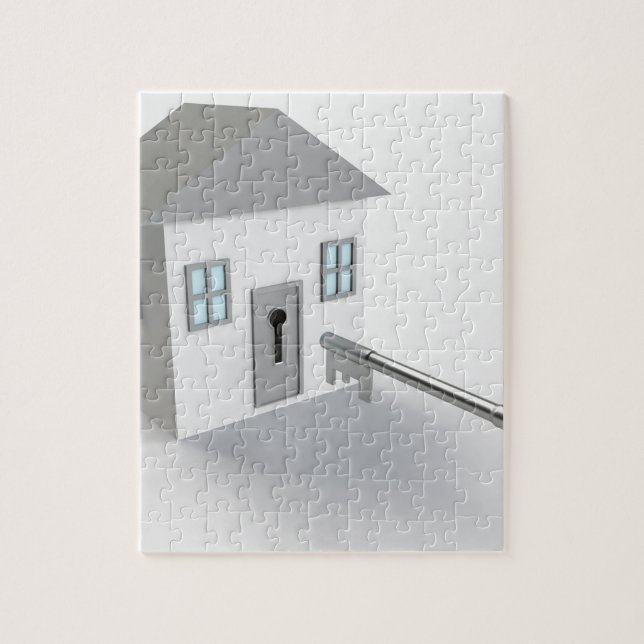 Key Home, Real Estate Agent, Selling Jigsaw Puzzle (Vertical)