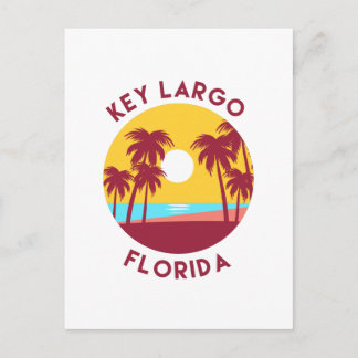 Key Largo, Florida Beach Landscape Postcard