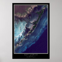Key Largo Florida From Space Satellite Map