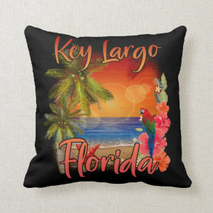 Key Largo Florida Keys Tropical Beach Sunset Cushion