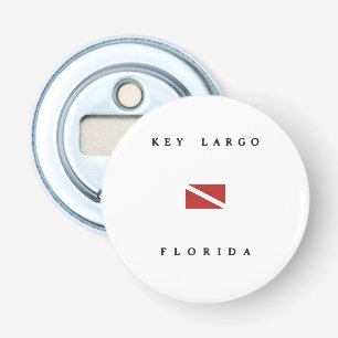 Key Largo Florida Scuba Dive Flag Bottle Opener