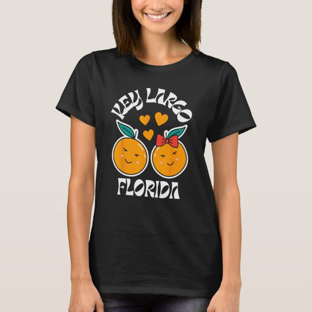Key Largo Florida Sunshine Fruit Tree T-Shirt (Front)