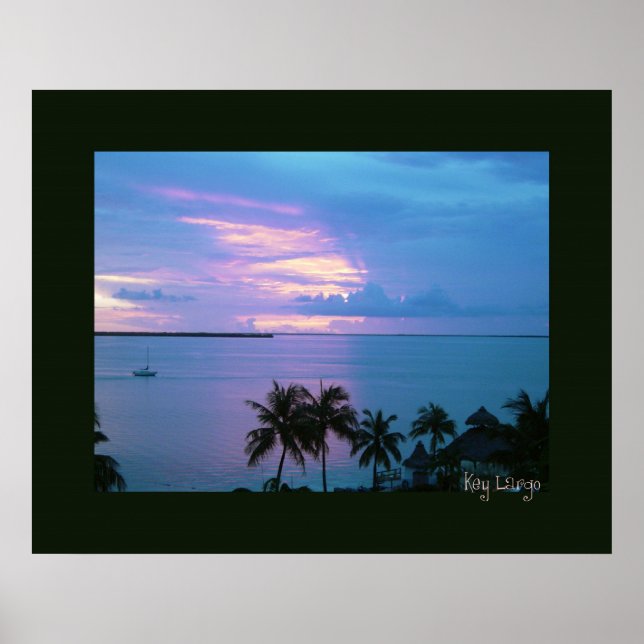 Key Largo in Black Frame Poster (Front)