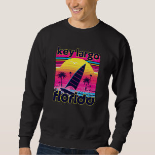 Key Largo Retro 80s Style Souvenir Beach Sweatshirt