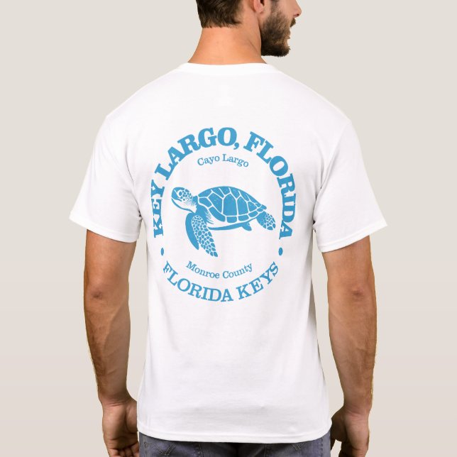 Key Largo (sea turtle) T-Shirt (Back)