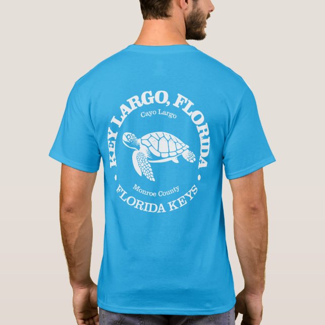 Key Largo (sea turtle) T-Shirt (Back)