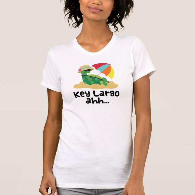 Key Largo (Turtle on Beach) T-Shirt (Front)