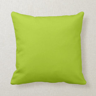 Key Lime Green Yellow Solid Trend Colour Backgroun Cushion