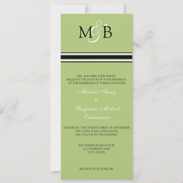 Key Lime Invitation (Front)
