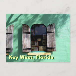 Key Lime Pie Key West Florida Window Postcard art