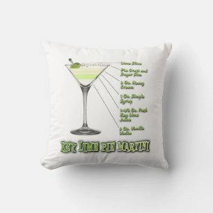 Key Lime Pie Martini Cocktail Recipe Art Cushion