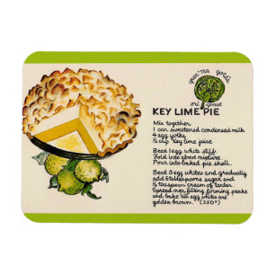 Key Lime Pie Recipe Magnet