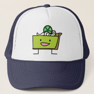 Key Lime Pie sour lemon tart dessert slice graham Trucker Hat