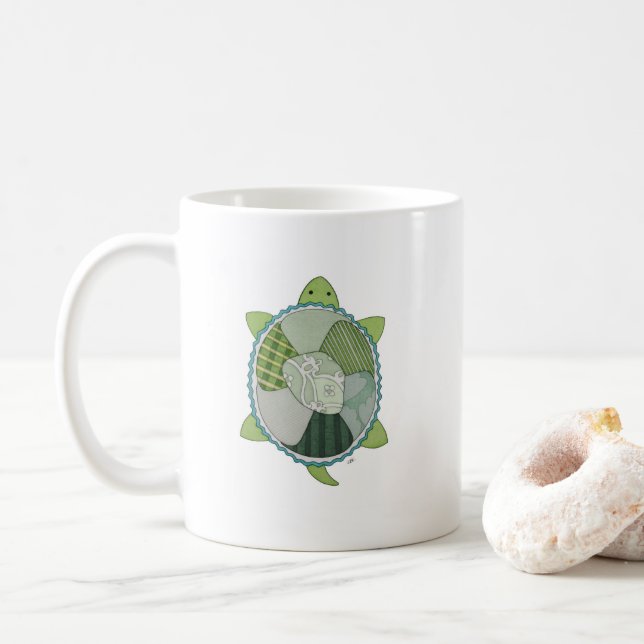 Key Lime Turtle Coffee Mug (With Donut)