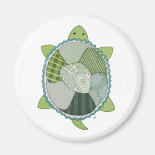 Key Lime Turtle Magnet