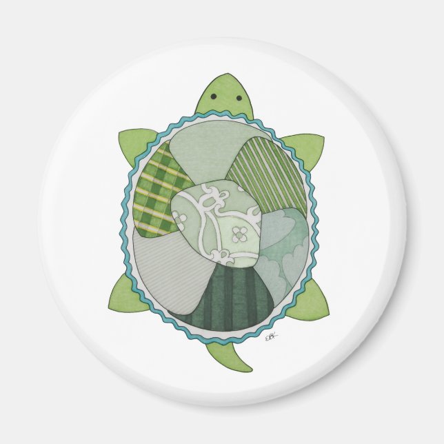 Key Lime Turtle Magnet (Front)
