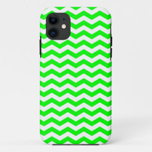 Key Lime Wave Chevron iPhone 11 Case