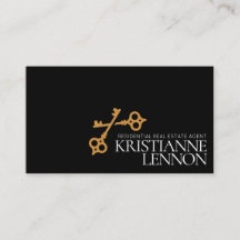 Key Logo Modern Real Estate or Rental Agent