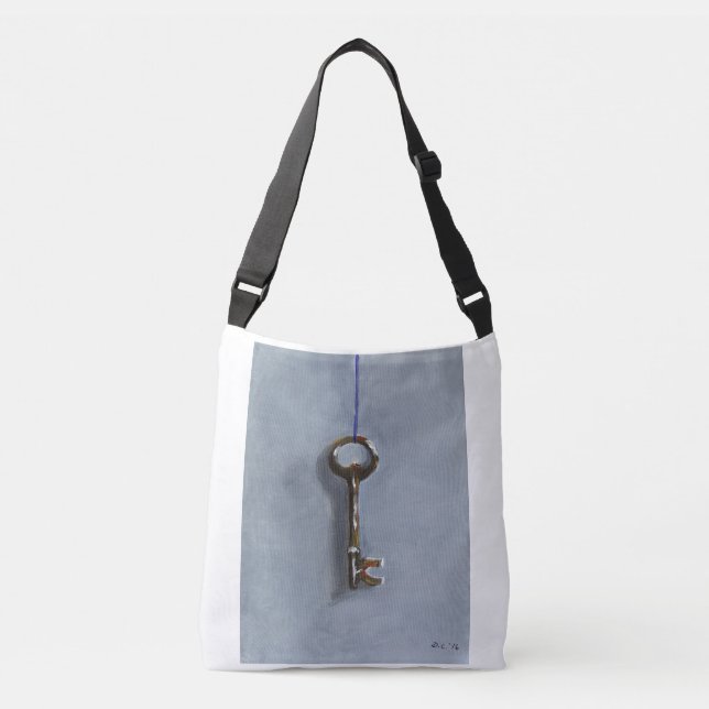 Key Over the Shoulder Tote Bag (Front)