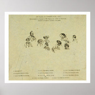 Key Plate to Portrait of the Royal Family at Osbor Poster