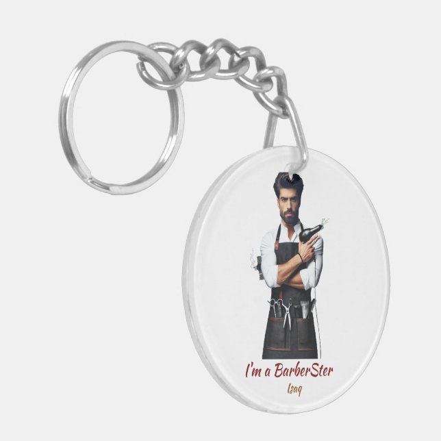 Key Ring Barber theme (Front Left)