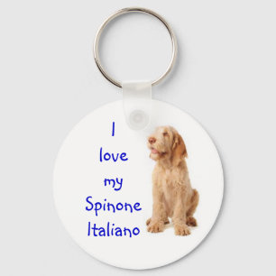 Key ring - "I love my Spinone Italiano".