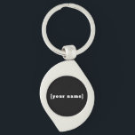 Key tags black and white with your name ring<br><div class="desc">Key tags black and white with your name</div>