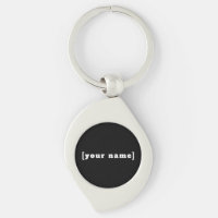 Key tags black and white with your name