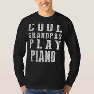 Key to Coolness: Grandpas on Piano Serenade Mode! T-Shirt