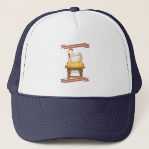 Key To Happiness Surround Yourself With Chickens Trucker Hat