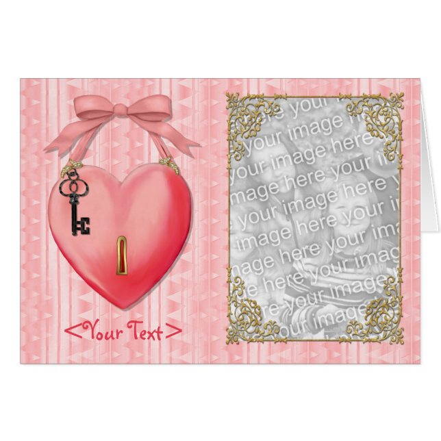 Key To My Heart Card (Front Horizontal)