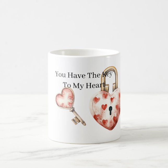 Key To My Heart Coffee Mug (Center)