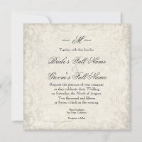 Key to my Heart, Doves Swirl Weddings Invite
