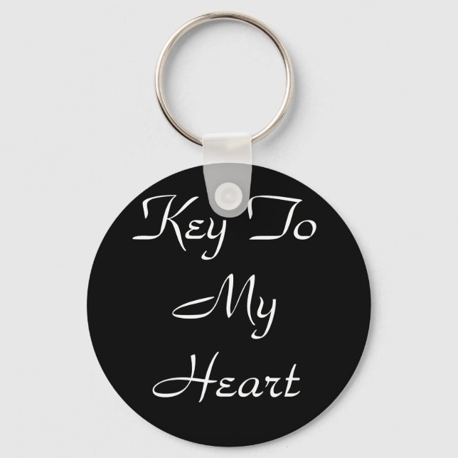 Key To My Heart Key Ring (Front)