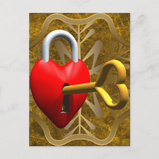 Key To My Heart Postcard