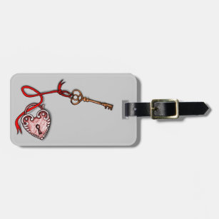 Key to my heart ~ Red Luggage Tag
