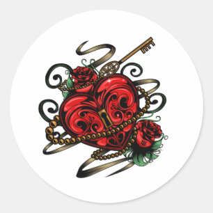 Key To My Heart T-Shirt Classic Round Sticker