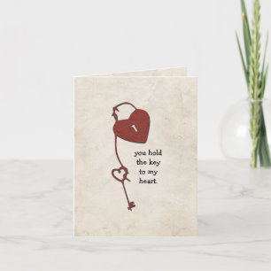 Key to my Heart Valentine's Day Card