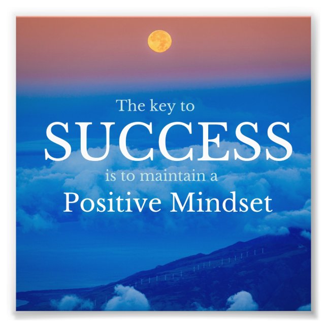 Key to Success Inspirational 6"x6" Photo Paper (Front)
