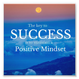 Key to Success Inspirational 6"x6" Photo Paper Print