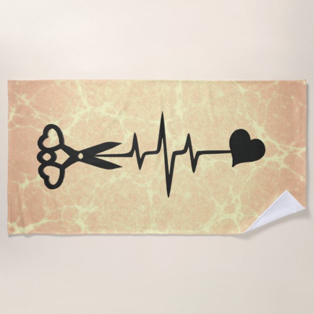 Key to the Heart Beach Towel (Front)